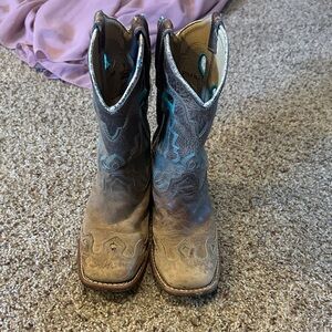 Kids Western Boots - Brown